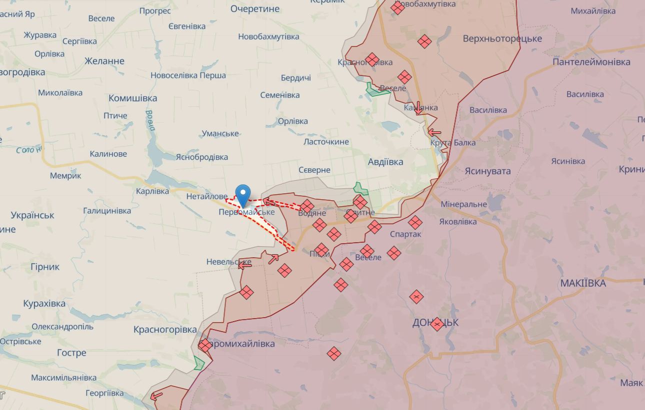 Росія активно атакує на Лиманському напрямку: спроби наступу на п'яти ділянках – карта