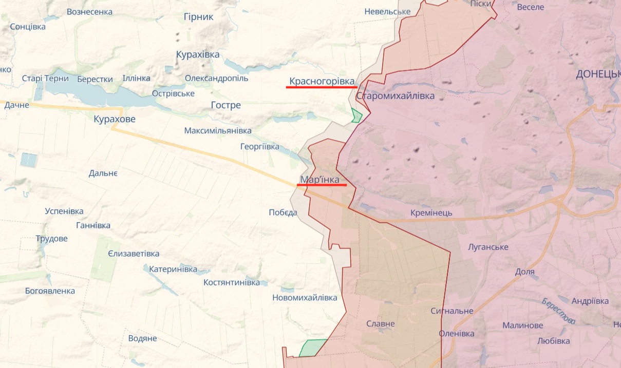 Генштаб: Росія атакує на чотирьох напрямках. Безуспішно – карта