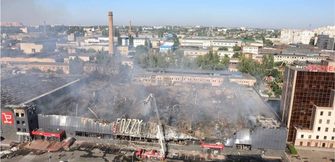 Знищений супермаркет в Одесі. Правоохоронці почали розслідування атаки – фото - Фото