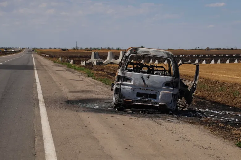 Траса Херсон &ndash; Миколаїв. Морпіхи розповіли про протидію дронам і знищення&nbsp;логістики&nbsp;росіян