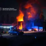 Внаслідок масованого обстрілу Запоріжжя зруйновано приватний будинок: під завалами можуть…