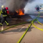 Сім автомобілів згоріли біля кордону у Львівській області: подробиці