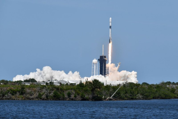 SpaceX completed its 300th Starlink satellite deployment on Saturday, while sending 24 of the mini satellites into low Earth orbit. File Photo by Joe Marinol/UPI