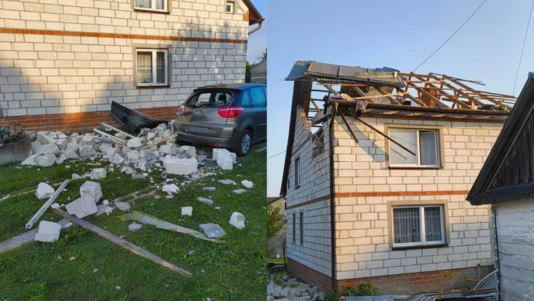 У Польщі пошкоджений житловий будинок через падіння російського дрона