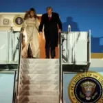 Трамп та його дружина Меланія прибули до Великої Британії (відео)