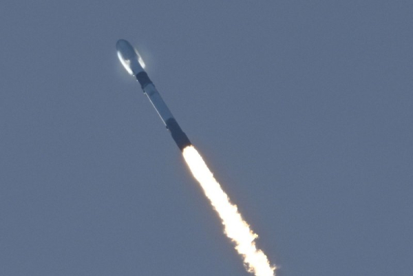 SpaceX set a record with its 30th flight featuring Falcon 9 booster , B1067 on Thursday from the Kennedy Space Center. Photo by Joe Marino/UPI