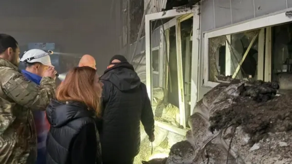 Міністр енергетики Сітлана Грінчук на одному з пошкоджених об'єктів енергосистеми