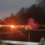 У окупованому Донецьку сталася велика пожежа через атаку дрона –…