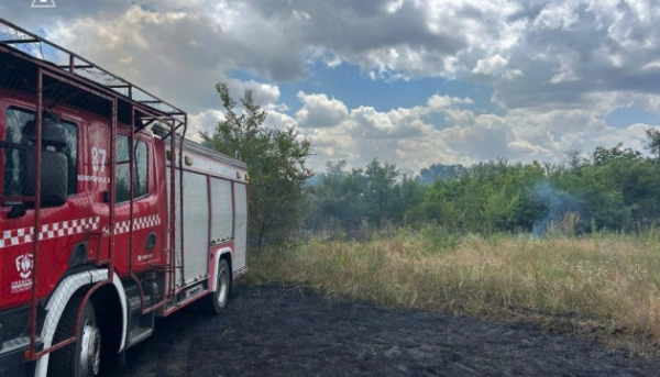 На Запоріжжі дрон атакував рятувальників, які гасили пожежу