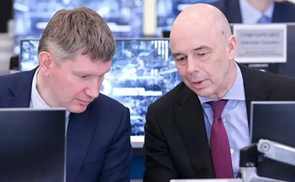 Антон Сілуанов і Максим Решетніков (ліворуч)