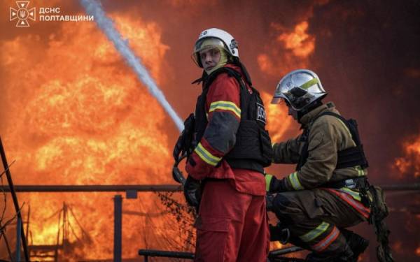 Росіяни вночі атакували промисловість Полтавщини
