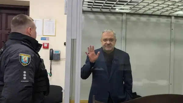  Герман Галущенко у залі Вищого антикорупційного суду, Київ, Україна, 16 лютого 2026 року. 