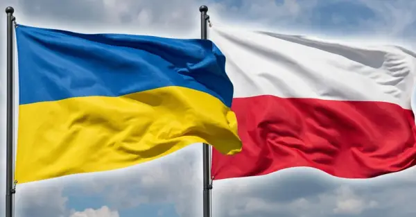 прапори Україна Польща