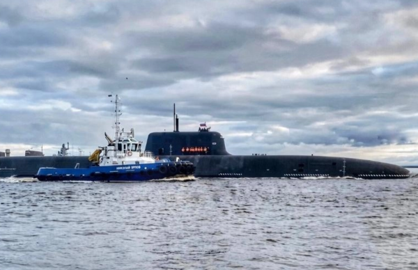Росія спустила на воду першу субмарину-носій ядерних “Посейдонів”
