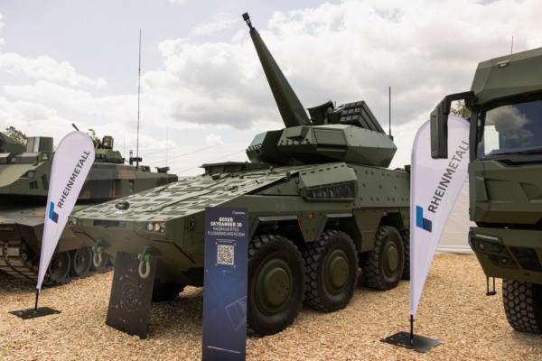 Система протиповітряної оборони Skyranger під час демонстрації в Ашау-ам-Інн Німеччина, 22 липня 2026 року.
