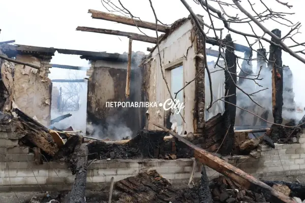 Зруйнований будинок мешканців Петропавлівки