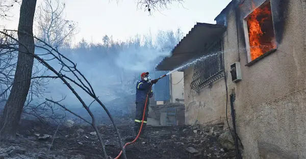 Греція пожежа