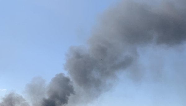 Зайнялося полум’я за два кілометри від Запорізької АЕС, біля Запорізької Теплової Електростанції.