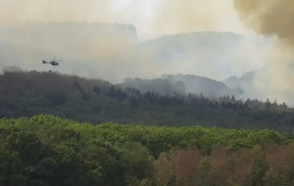 Бельгійська пожежа-гігант загрожує німецькому кордону