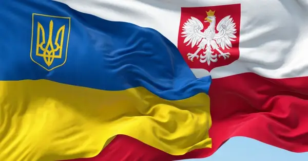 прапори Україна Польща