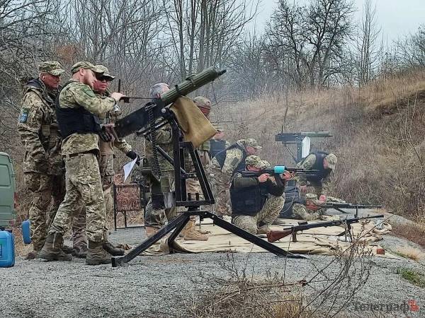 Тренування бійців Кременчуцького ДФТГ №3 з протиповітряної оборони