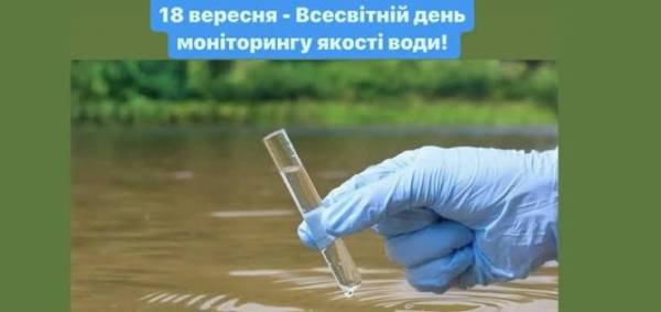 18 вересня: відзначаємо День моніторингу якості питних ресурсів