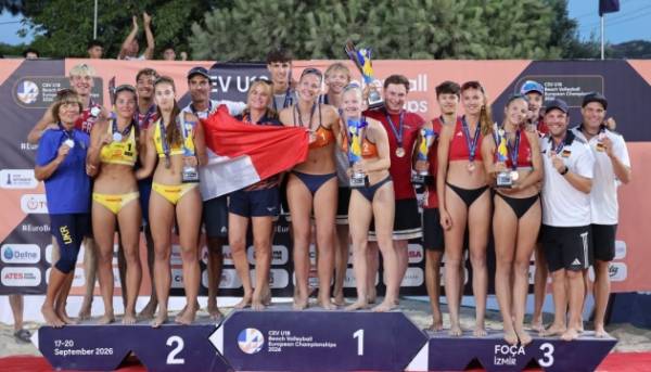 Українки здобули срібло юніорського чемпіонату Європи з пляжного волейболу