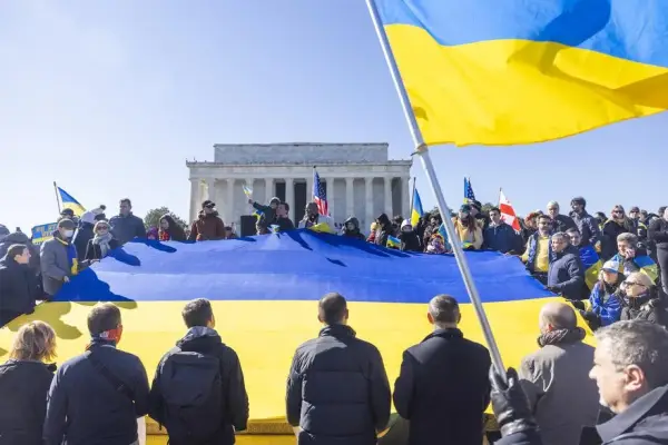 Акція на підтримку України у Вашингтоні.