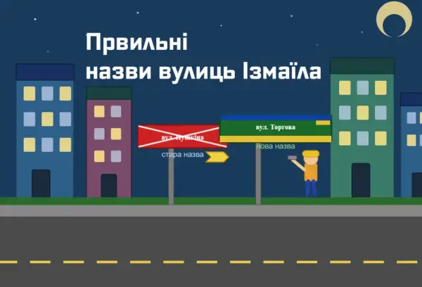 Ізмаїл перейменував вулиці: нові назви та причини