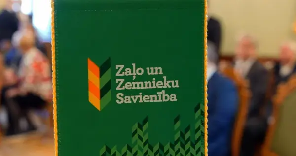 Агітаційний постер Союзу зелених та селян Латвії
